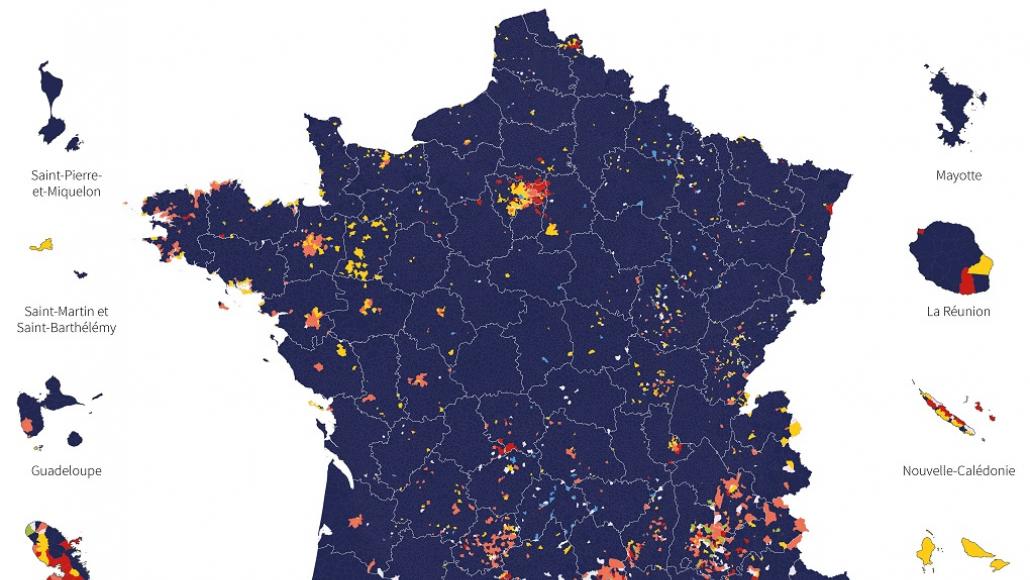 Carte Des R Sultats Des Europ Ennes Le Rassemblement National En T Te   Carte SD 0 